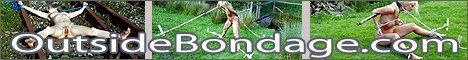 women tied up outdoors - outsidebondage.com